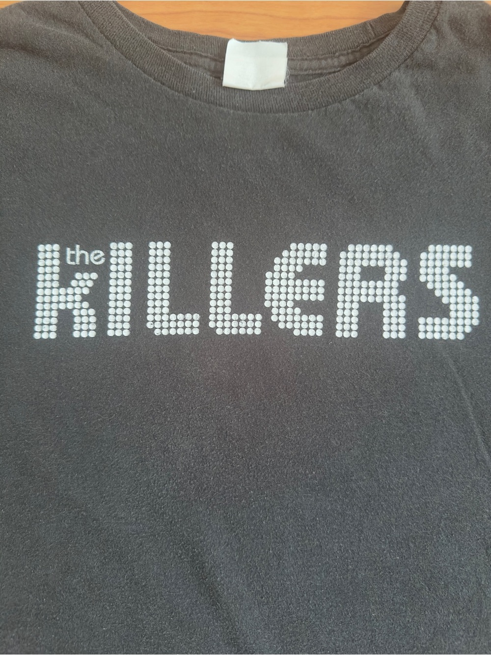 Vintage 2004 The Killers Black Band Tee with White Logo - Picture 2 of 7